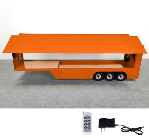 wheelfun 1/14 3 Achsen RC Roadshow LKW Anhänger Metall Ferngesteuertes Mobiles Bühnenfahrzeug RC Hobby Modelle