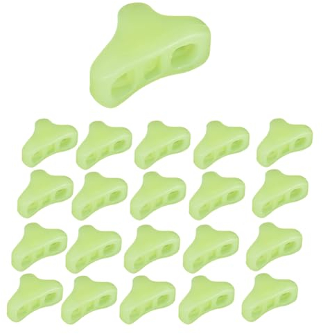 Rordigo 100PCS Outdoor Camping Leuchtende Seilschnalle Zelt Zugseil Leuchtende Anti-Rutsch-Schnalle Seilschnalle ZeltzubehöR
