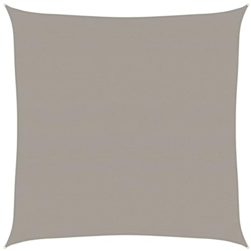 vidaXL Vela Parasole 160 g/m² Quadrata Grigio Chiaro 4,5x4,5 m in HDPE
