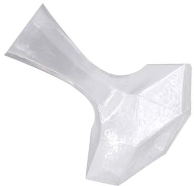 Amosfun Carafe en Verre à Fond Plat pour La Maison Design en Arc Stable Facile à Nettoyer pour