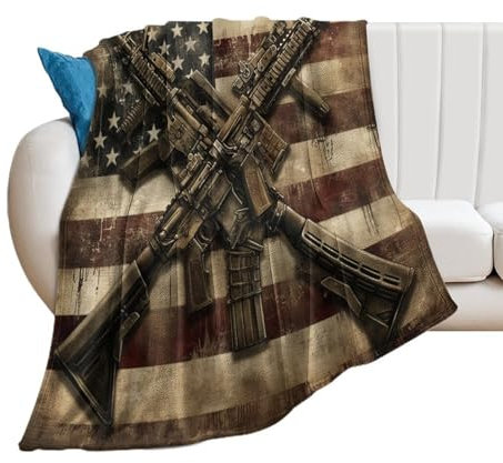 Kuscheldecke Usa Flagge Amerikanische Flagge Patriotisch Militär Sofadecke Gemütlich Flanell Decke Weiches Fleece Decke Für Bank Wohnzimmer Drinnen 125x150cm