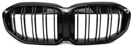 FALMDCQ Kühlergrill für die Vordere Stoßstange des Autos, Kompatibel für BMW 1 Series F40 2021+, Kühlergrillabdeckung aus Netzgewebe für die Stoßstange,Gloss Black
