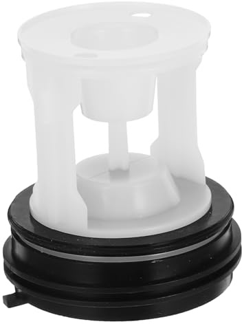 Washing Machine Drain Pump Plug 2 Hole Abs Black Filter Cap | Integrated Mesh, Leakproof Design, for Sewer Pipe Use, Washer Accessories, Efficient Filtration
