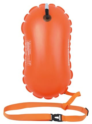 Boa da nuoto | Boa da piscina con design a bolle borsa asciutta per acqua libera | Attrezzature per l'allenamento del nuoto ad alta visibilità per lago fiume piscina kayak e nuotatori