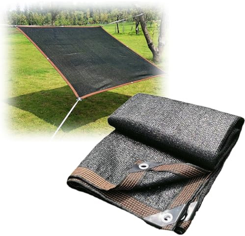 Black Shade Netzstoff für Gartendekoration, atmungsaktiver Sonnenschutz (5 x 10 m, 6 x 1, 10 x 20 m), Sichtschutz für Zäune, Terrassen, Camping, staubdichte Abdeckung