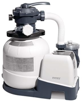 Intex SX2100 Plus Pompe de filtre à sable (220-240 V) 26656 (débit de la pompe : 7,9 m³/hr)