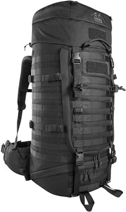 Tasmanian Tiger TT Base Pack 60 FO Modular erweiterbarer Einsatz-Rucksack 60L bis 75L Volumen mit großer Front-Öffnung; Ergonomischer Trekking-Rucksack mit Molle-System