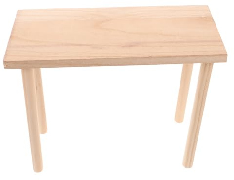TOGEVAL Plataforma de hámster de madera con zancos estables, 12 x 25 cm, juego y zona de escalada para animales pequeños, como hámsters, jerbos y degus