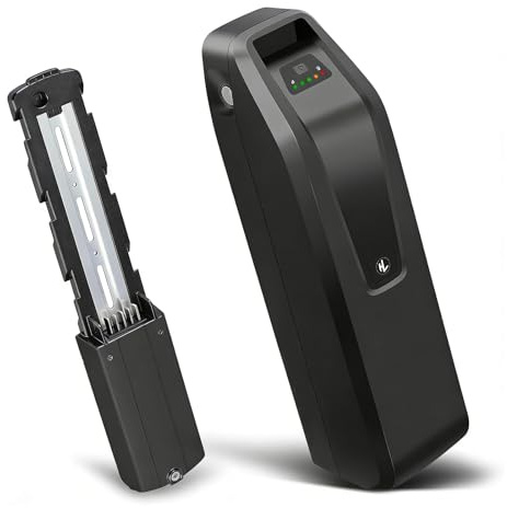 Batteria per bicicletta elettrica 36V 48V 15Ah/20Ah/25Ah al litio (con caricabatteria), piastra di base a 5 pin, adatta per biciclette elettriche HeyBike Road Max(48V 20Ah)