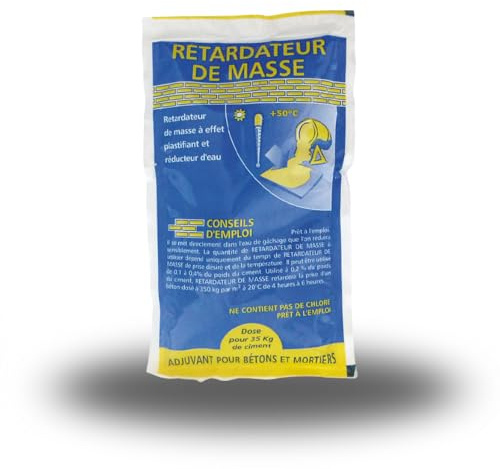 MATPRO Retardateur de prise pour béton, mortier et plâtre 2.4 Kg Transparent