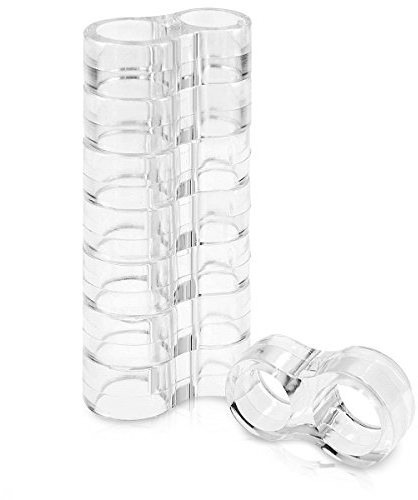 Navaris 8er Pack Türstopper für Klinke - 8X Türpuffer transparent - Türklinkenpuffer Türgriff Schutz - Türschutz Türgriff Stopper Türklinken Stopper - Türstopper Griff