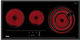 TEKA Glaskeramikhäll 80 cm, 3 zoner, Touch Control, Triple Zone 145/210/270, Stop & Go, matlagningsfunktion, modell TRC 83631 TCS