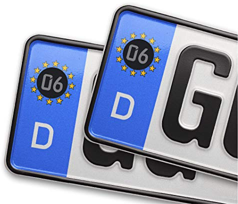 Kennzeichen Aufkleber Sticker für EU Feld Nummernschild Türkei 06 Ankara 2 Stück
