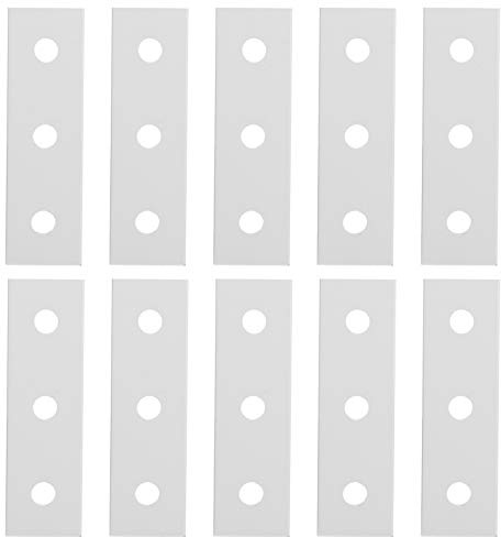 10-teilige Aluminium-Flachverbindungsplatte, flache flache Stopfverbindungsplatten, zur Verstärkung von flachen Oberflächenverbindungen, Zäune (2020‑3 Loch), Entferner & Reiniger für Flussmittel