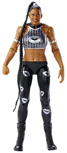 WWE HDD79 - WrestleMania Bianca Belair Actionfigur, bewegliches 15-cm-Sammlerstück, Spielzeug Geschenk für Kinder und Fans ab 6 Jahren