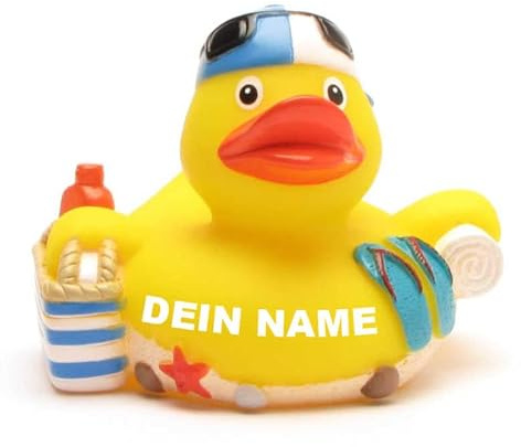 Badeente - personalisierbar (Strand Ente)