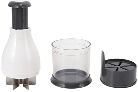 Mini Hachoir Blanc Manuel Avec Lame En Acier Inoxydable, Matériau PP, Facile à Démonter, Hachoir à Légumes Pour Petits Travaux, Hacher L'ail, les Poivrons, les Herbes, les Oignons, Hacher les Noix, le
