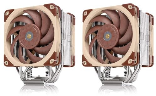 Noctua NH-U12A, Disipador de CPU con Ventiladores NF-A12x25 PWM de Alto Rendimiento (120 mm, Marrón) (Paquete de 2)