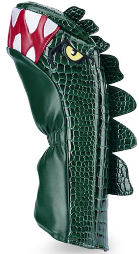 Golf Club Green Cartoon Tyrannosaurus Rex Driver Head Cover Dinosaur