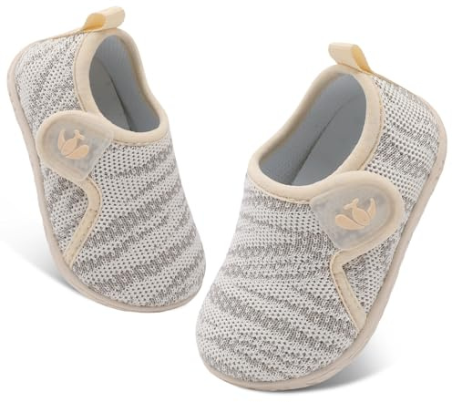 FEETCITY Baby Sneakers Boys Girls Slip On Shoes First Walking Crib Shoes