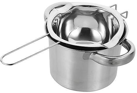 KICHOUSE Stainless Steel Melting Pot for Chocolate Baking Double Boiler Pot Outer for Melting Cheese and Butter in Kitchen