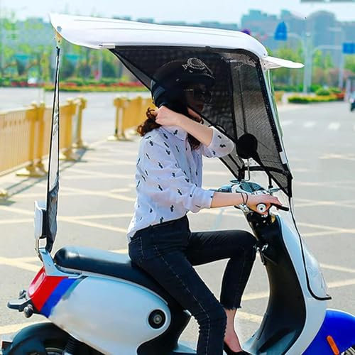 Wasserdichtes Sonnendach für Elektrofahrrad, Mobilitätsroller-Regenschutz, Sonnenschutz für Roller, trocken und sicher, universell passend für Akku-Auto & Motorrad