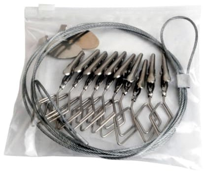 HOODANCOS Set Mit 10 Doppelköpfigen Foto-kabelclips Aus Metall Für Party-hintergrund Wanddekoration Fotodisplay