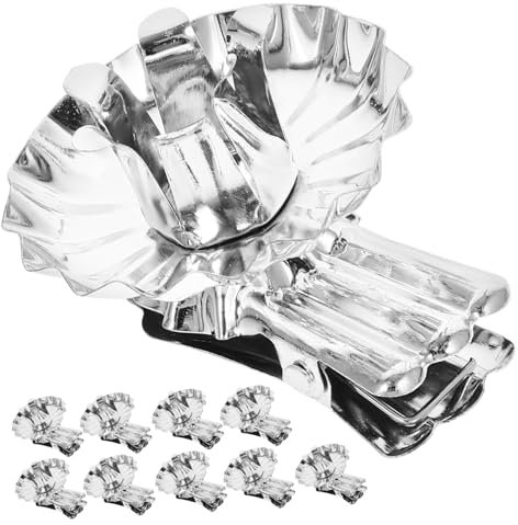 PHENOFICE Kerzenclip Halter Für Kerzen Aus Eisen Stabiler Clip Für Weihnachtsbaum-Dekoration Schützt Möbel Vor Kerzen