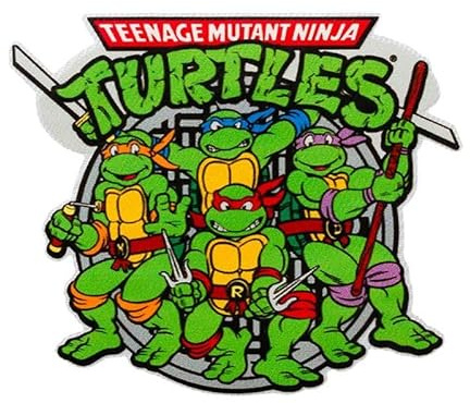 Ninja Turtles värmelapp, 6 x 7 cm