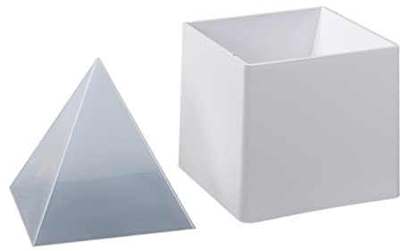 Qsvbeeqj 12 cm Pyramide Epoxidharzform Handgefertigte Ornamente Silikonform Handwerksform