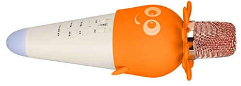 RASTKY Micro karaoké sans Fil pour Enfants avec Conception Antibruit et Excellents Cadeaux pour Filles, Garçons et Adultes pour Voiture, Fête, PC et Les Smartphones (Yellow)