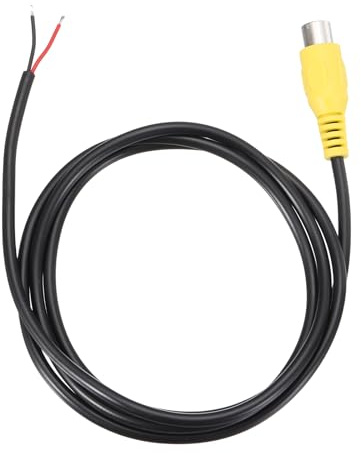 sourcing map Cavo per altoparlanti da RCA a filo nudo, 0,9 m, 22 AWG di ricambio da spina femmina RCA gialla a estremità aperta, adattatore per amplificatore, altoparlanti audio domestici