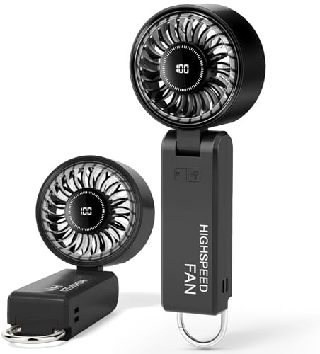 YATCO Handheld Fan Portable Powerful Fan USB Rechargeable with 6 Speeds