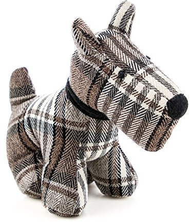 Nicola Spring Bentley The Dog Door Stop - 30 x 24cm - Brown - Pack of 1 - Indoor Vintage Interior Decorative Animal Weighted Door Stopper for Home, Office Doors