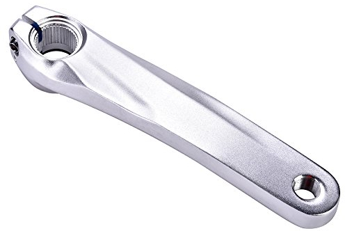 Dilwe Fahrrad Kurbelarm, Aluminiumlegierung Links Kurbelarm fr Mountainbike Rennrad(Silber)