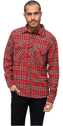 Brandit Check Shirt herr långärmad, tartan, 3XL