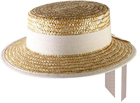 Classic Italy - Boater Kreissäge Strohhut Gondolier - Size 59 cm - Grege