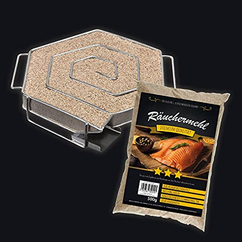 Eversmoke Sparbrand Kaltrauchschnecke Hexagon mit Räuchermehl 200mm - 180mm - 50mm | Kaltrauchgenerator