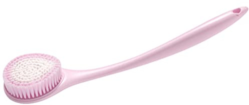 DXIUMZHP Bath Brush for Body PBT Körperwäscher Mit Weichen Borsten, PP-Material rutschfeste Kurbel Badebürste, Praktisch Für Hängende Aufbewahrung (Color : Pink, Size : 16.3 * 3.5inches*1)