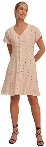NA-KD Button Front Mini Dress, Vestido Casual Mujer, Dots, EU 40