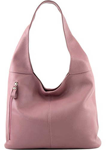 modamoda de T155 Damen Leder Schultertasche, handmade in Italy