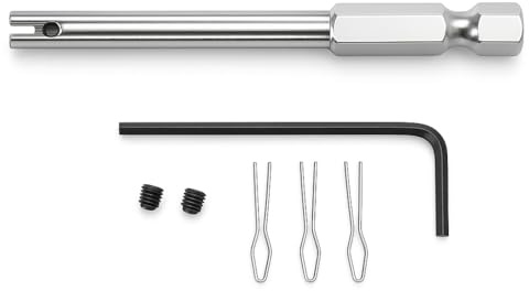 Alomejor attrezzo per Raggi Bicicletta,Acciaio Inossidabile con Punta Vite Anelli Sicurezza,Strumento per nippli Raggi,Include Chiave Esagonale Viti,for Ciclisti Meccanici Riparazione Officina casa