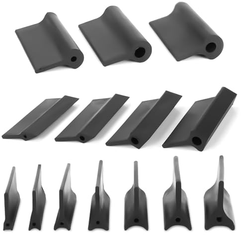 14Pcs Sanding Blocks, Sandpaper Grinding Frame Rubber Sandpaper Mat Flexible Contour Sanding Grips Polishing Pad Woodworking Tools for Contouring Wood Stock Concave Detailing or Refining