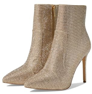 Michael Kors Rue Stiletto Bootie ankelstövlar för kvinnor, Gold, 39.5 EU, Pale Gold, 39.5 EU