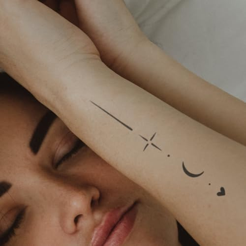 MyJagua Tattoo • Nachtglanz | 1-2 Wochen Tattoo | Auf Pflanzenbasis | Hautverträglich | Wasserfest | Neue Tattoo Technologie | Kein Klebe Tattoo