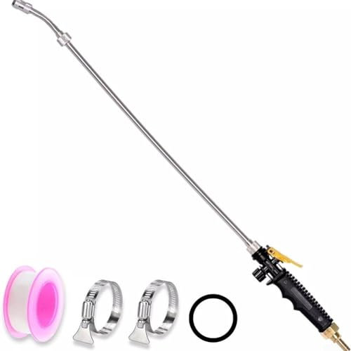 per Lancia di prolunga angolata in acciaio , ricambio per barra spray, comoda impugnatura in gomma, compatibile con spruzzatori a pompa