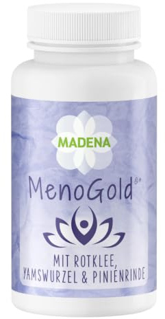 MADENA MenoGlück, 60 Kapseln mit Yamswurzel, Rotklee, Melisse, Pycnogenol, Traubensilberkerze, Safran, Mönchspfeffer und Myrrhe