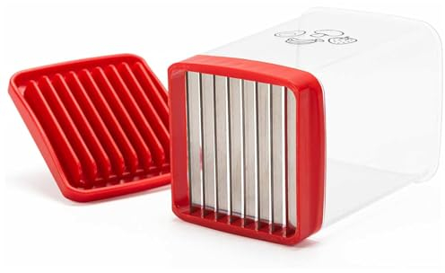 Speed Slicer with Push Plate | Manual Food Chopper | Stainless Steel Food Choppers and Dicers | Portable Fruit Vegetable Cup Slicer Kitchen Gadgets, Dishwasher Safe