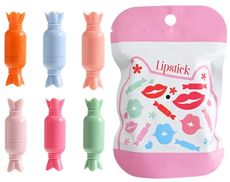 Petit ensemble de rouges à lèvres de maquillage, mignon à rouges à lèvres - Kit de bâtons à lèvres pigmentés haut en velours 6x | Tint de coloration à lèvres à lèvres mat pour le voyage, les rencontre