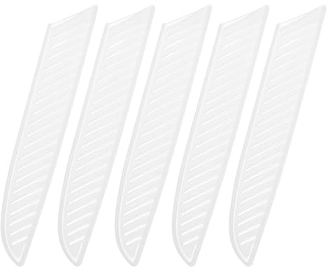 sourcing map 5Pcs Knife Cover Sleeves Blade Edge Guards for 8 Chef Knife Protector Universal Blade Sheath for Kitchen, White